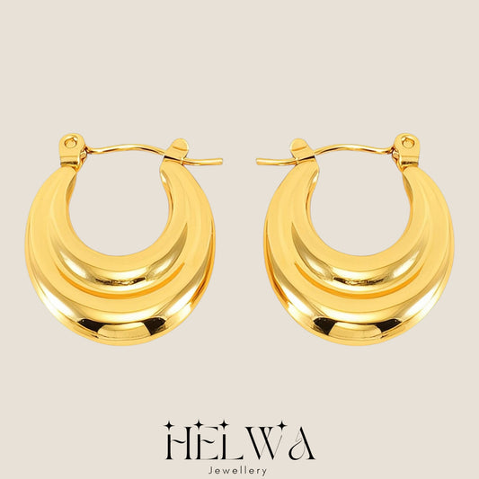 HELWA Julia Gold Filled Hoops