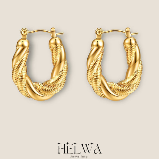 HELWA Chunky Twisted Rope Hoops