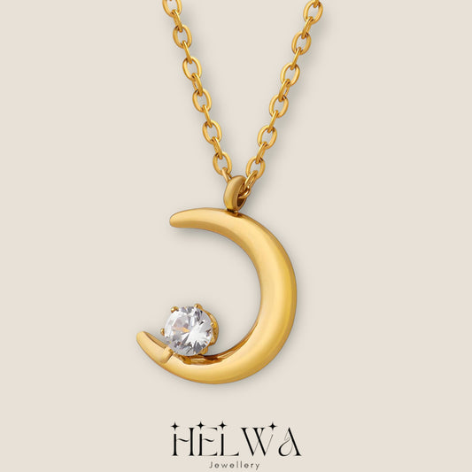 HELWA Crescent Moon Necklace