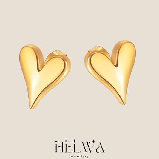 HELWA Hattie Heart Studs