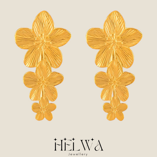 HELWA Farida Flower Earrings